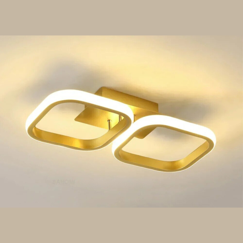 Moderner LED Ring-Kronleuchter – Minimalistische Deckenleuchte für Wohnzimmer und Essbereich