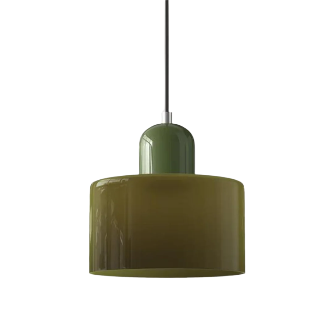LumiGlas Design-Pendelleuchte - Europäische Retro Zylinder Pendelleuchte