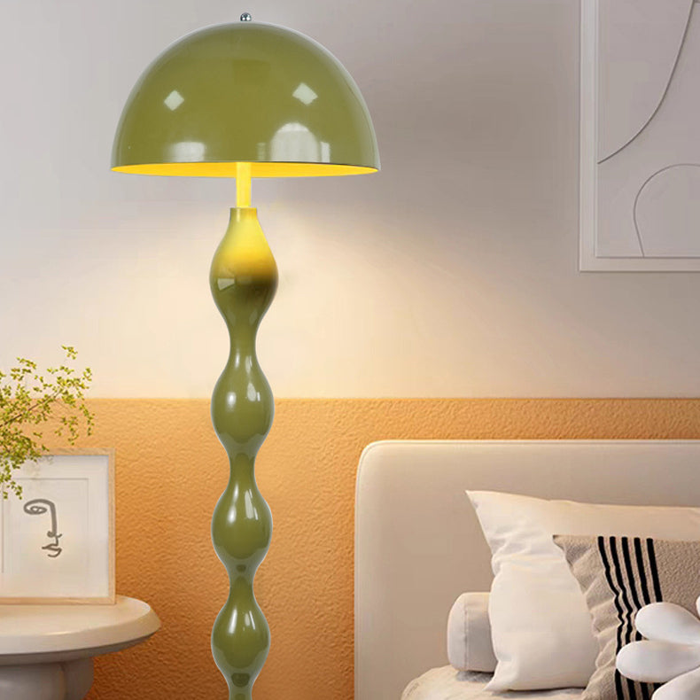 Scandinavian LED floor lamp in cream with dimmable brightness – height-adjustable minimalist design lamp for living room, bedroom & reading corner