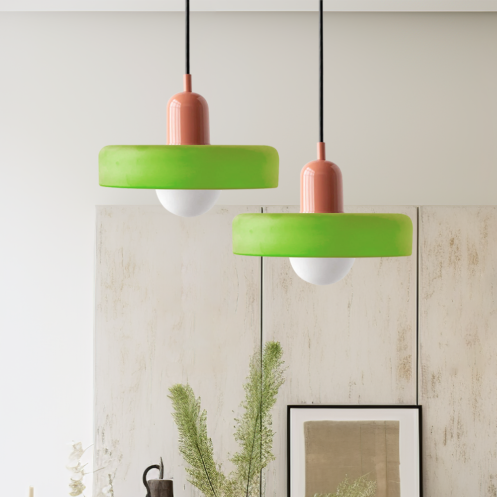 Modern glass pendant light dining room | Dimmable pendant lamp for living room