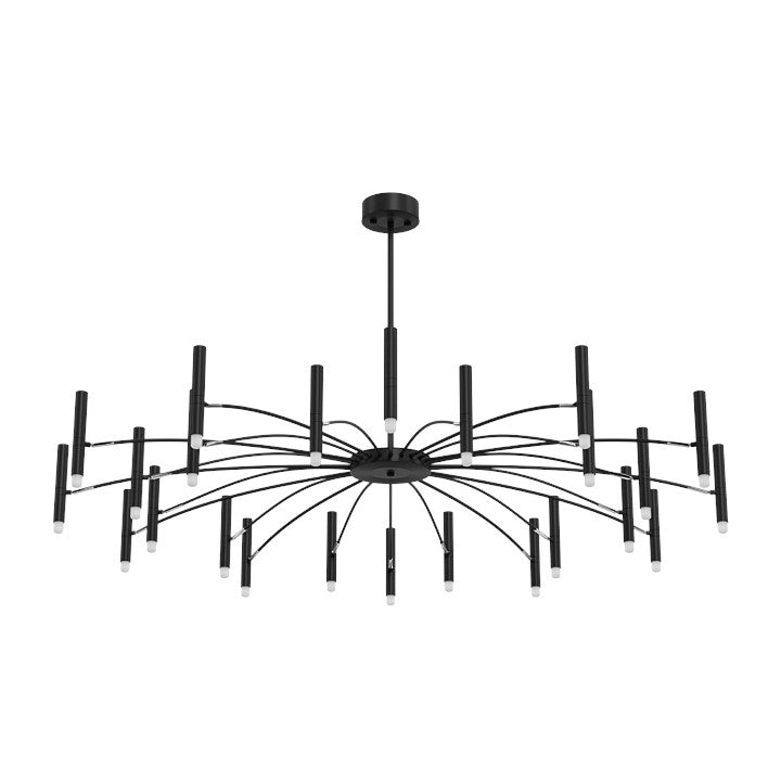 Moderne LED-Deckenleuchte im Spinnennetz-Design – Verstellbarer Kronleuchter mit 16 Armen für Wohnzimmer, Loft oder Esszimmer