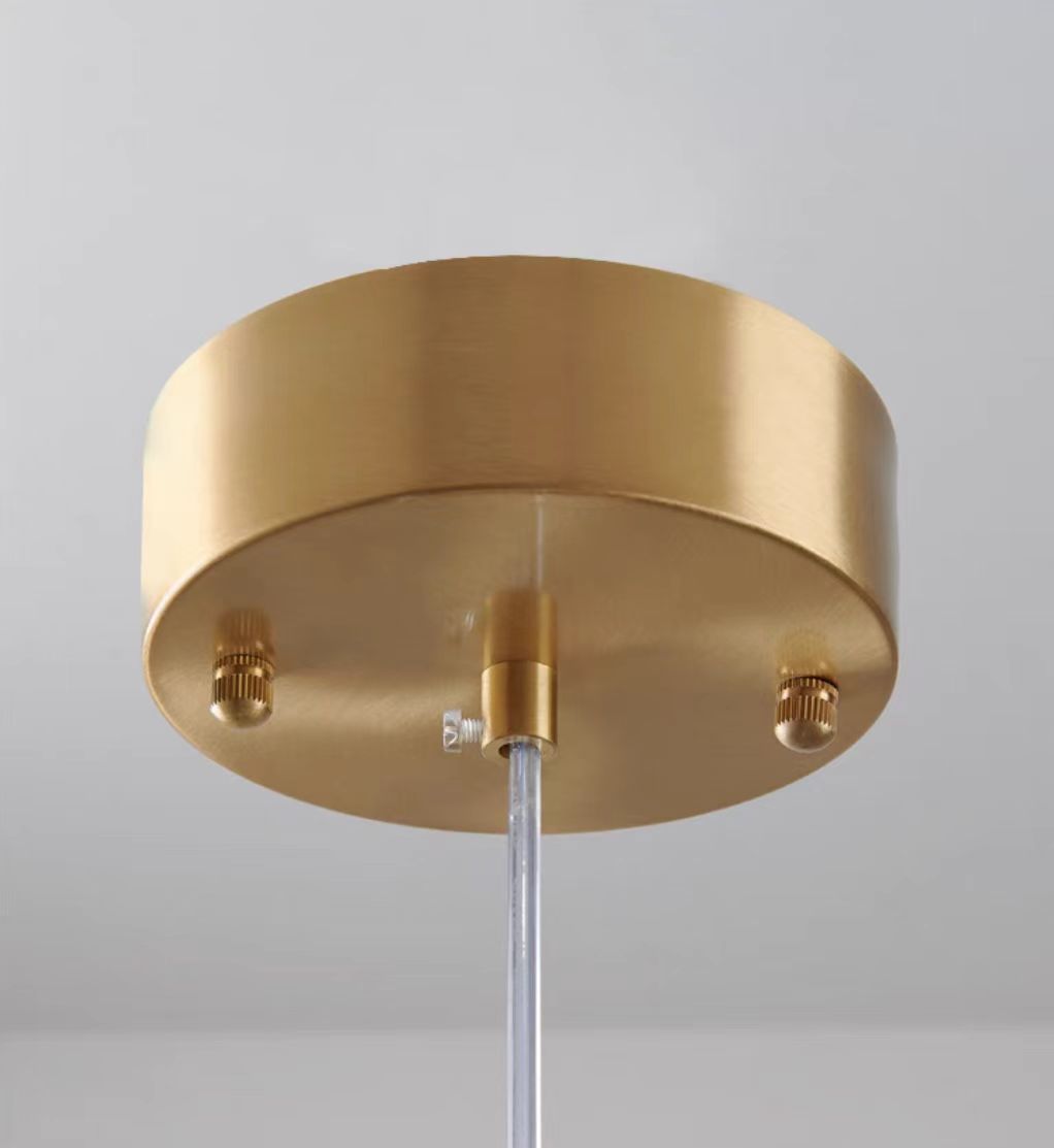 Luxuriöse Glas-Pendelleuchte mit LED-Lichterketten – Designer Hängelampe für Esszimmer, Wohnzimmer & Hotels – Vintage Modern Glamour