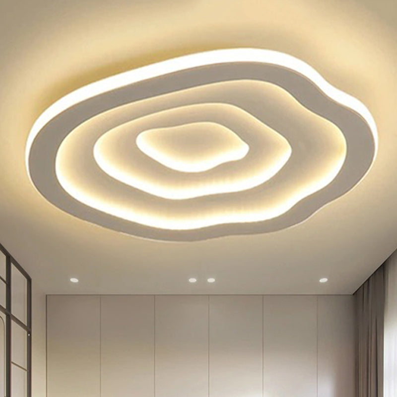 Modern LED ceiling light made of acrylic