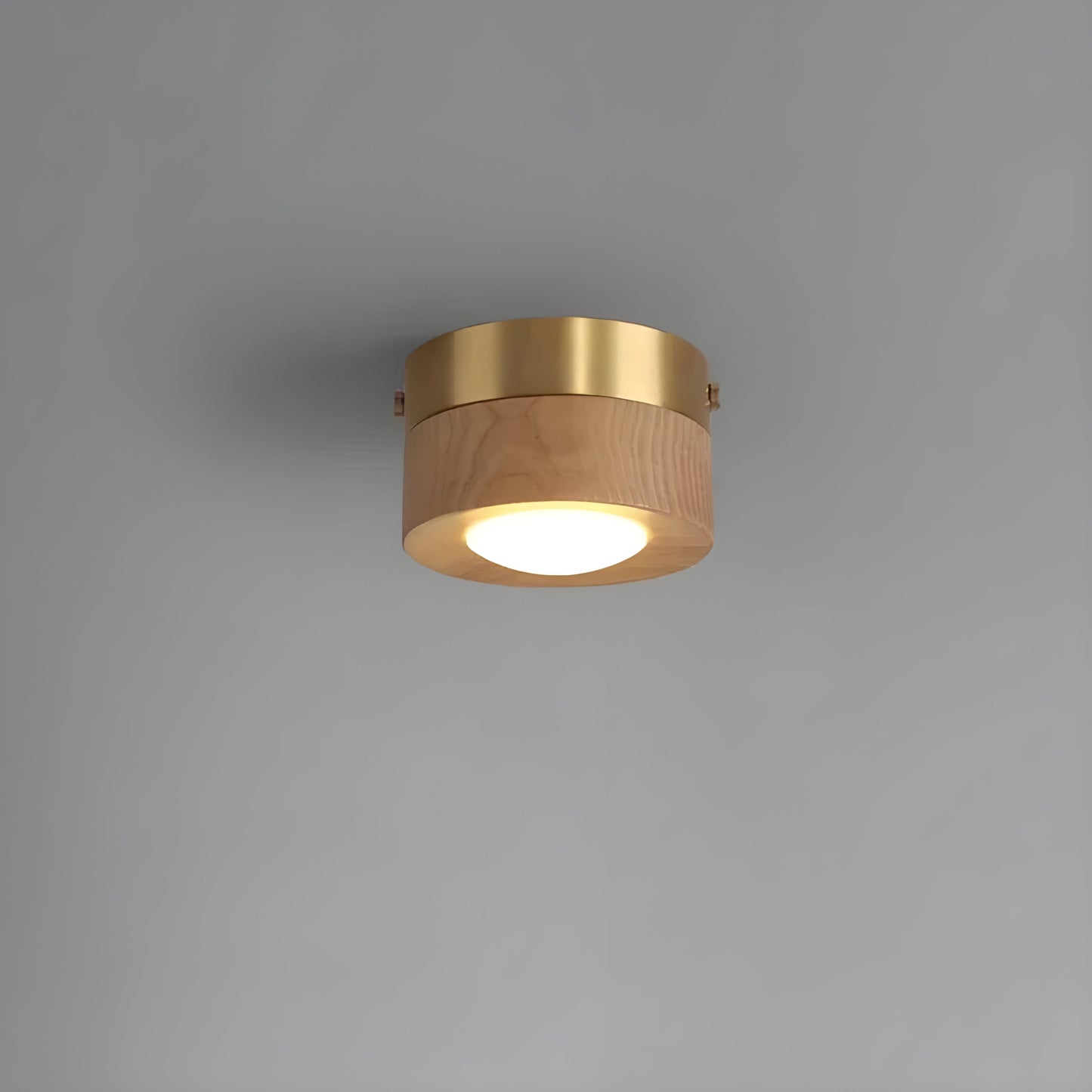 WalnutLume Light – Moderne LED-Deckenleuchte aus Walnussholz