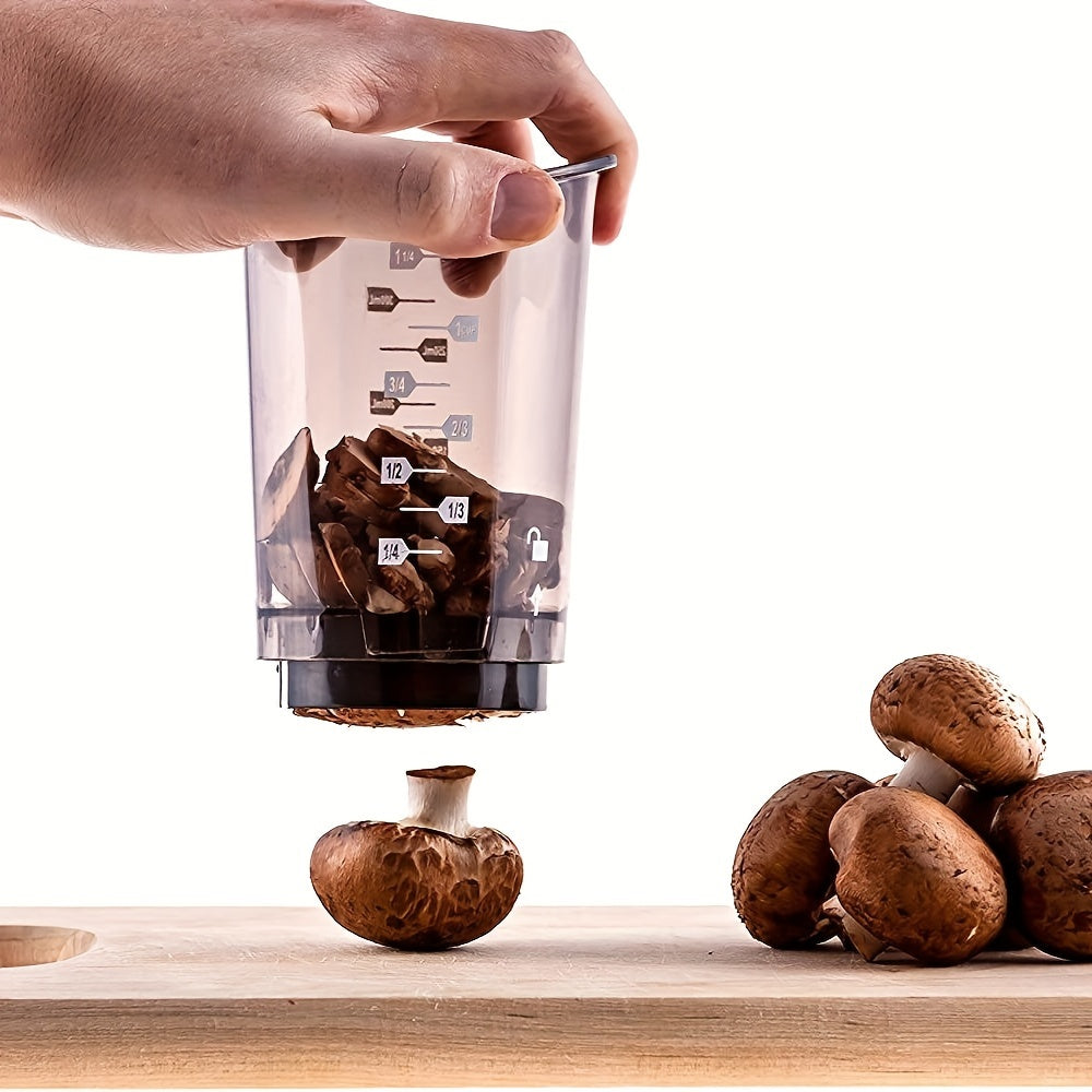 3-in-1 Manueller Schneider & Gemüseschneider – Schneiden, Hacken & Würfeln mit austauschbaren Klingen