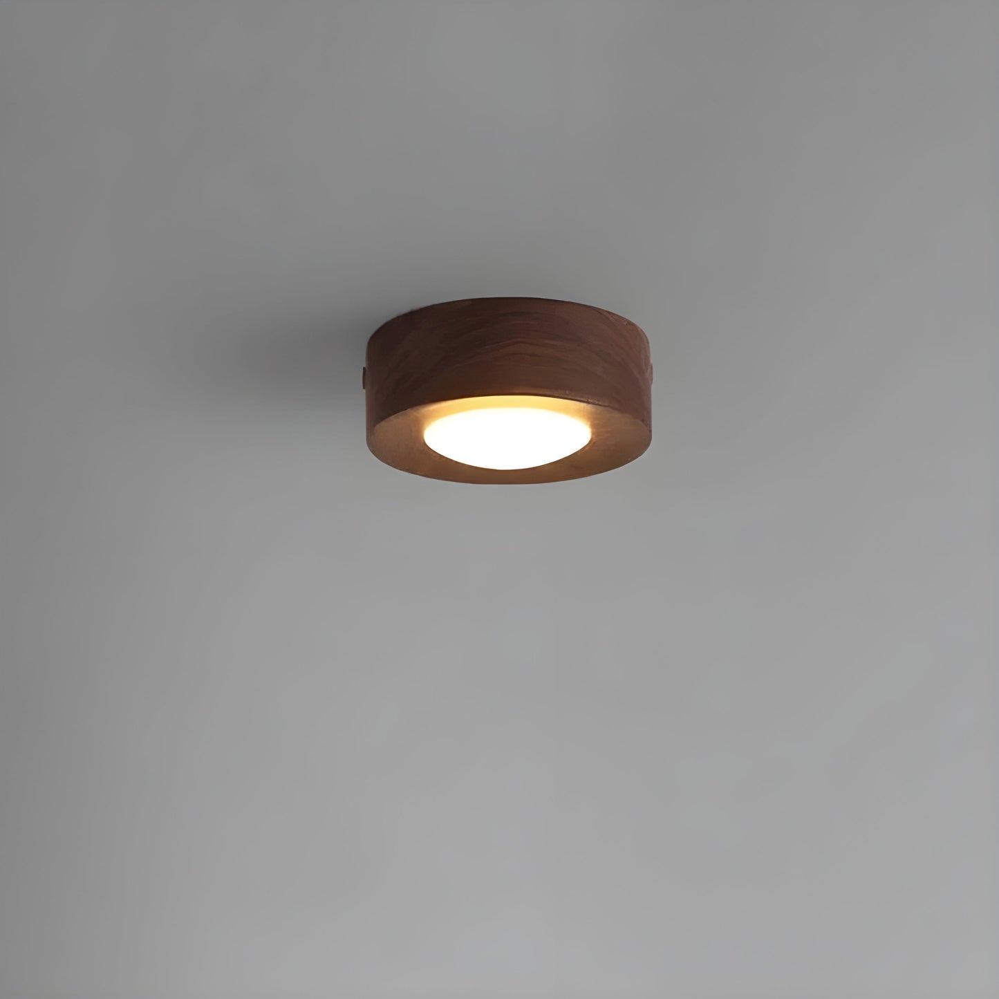WalnutLume Light – Moderne LED-Deckenleuchte aus Walnussholz