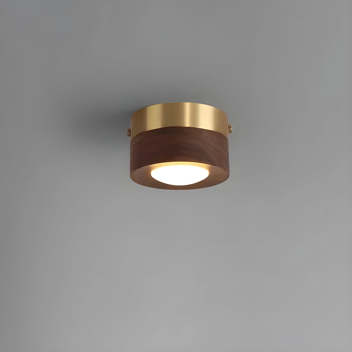 WalnutLume Light – Moderne LED-Deckenleuchte aus Walnussholz