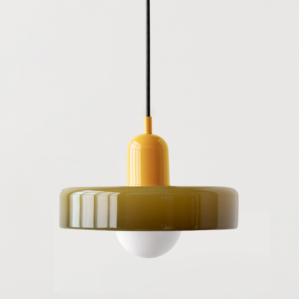 Modern glass pendant light dining room | Dimmable pendant lamp for living room