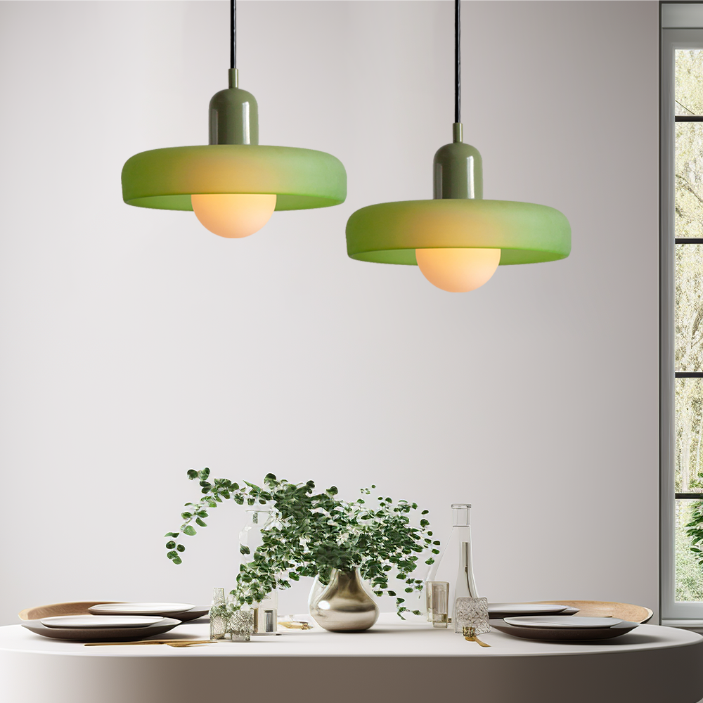 Modern glass pendant light dining room | Dimmable pendant lamp for living room