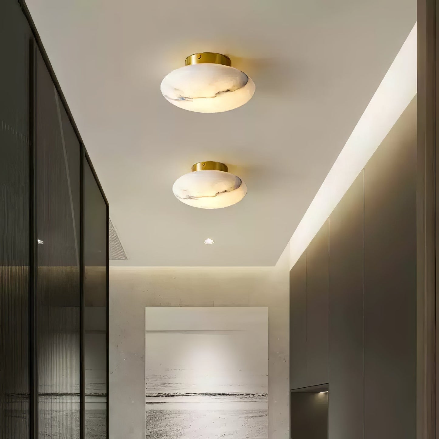 Alabaster Wandleuchte – Elegante Wandlampe für Hochwertige Innenbeleuchtung