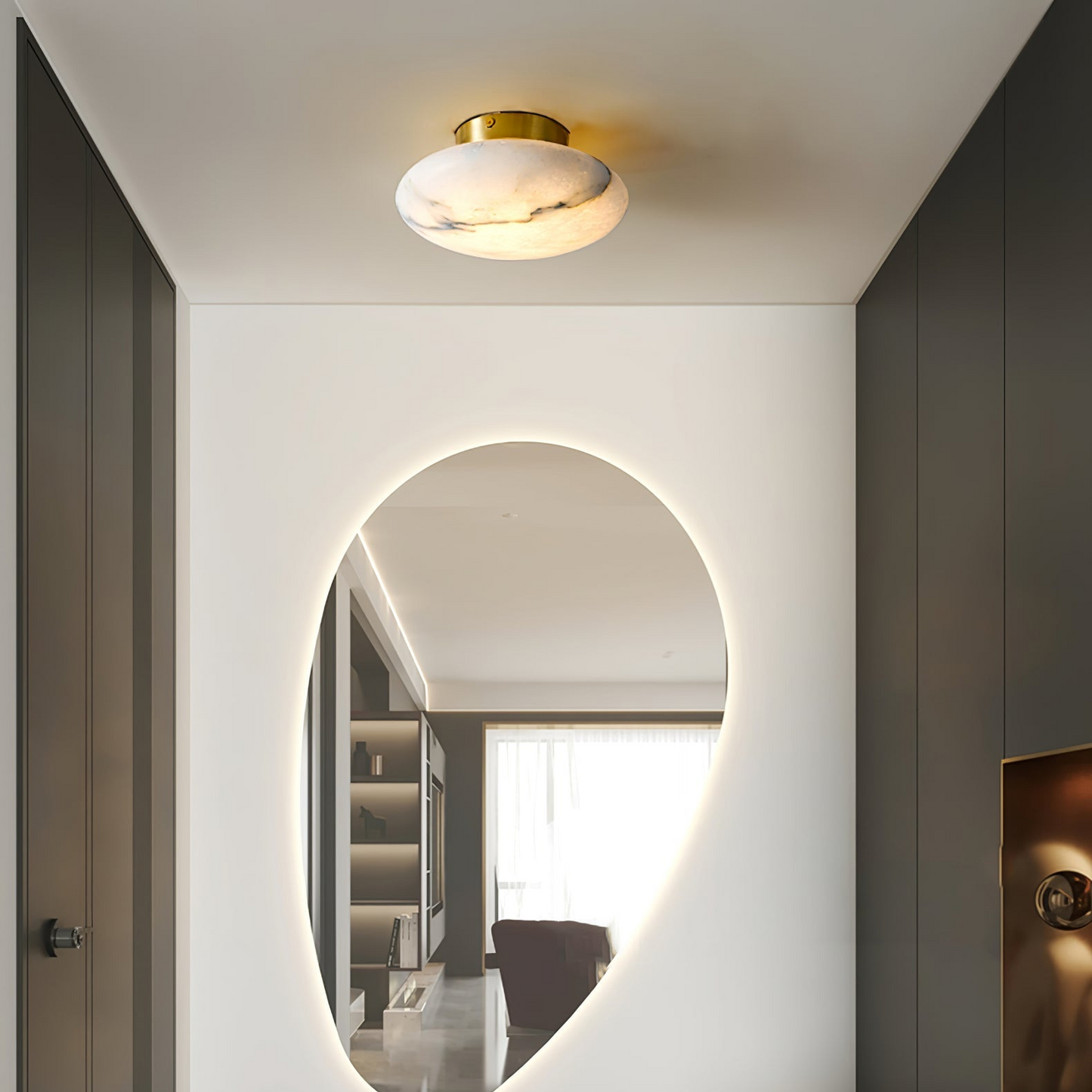 Alabaster Wandleuchte – Elegante Wandlampe für Hochwertige Innenbeleuchtung
