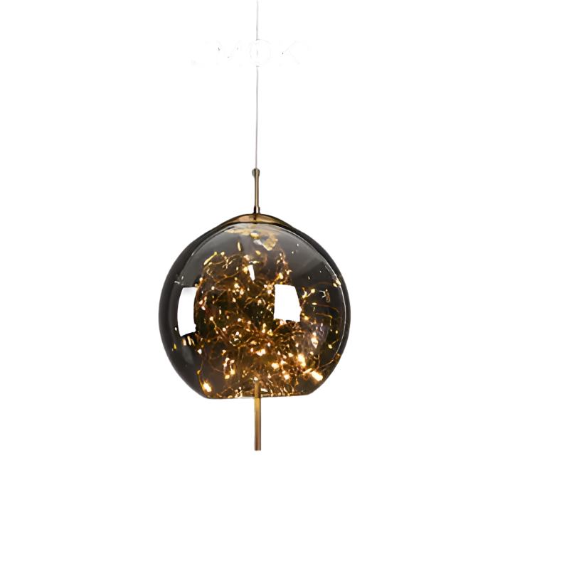 Moderne Glas-Pendelleuchte mit funkelndem Lichterspiel – Designer-Hängelampe für Esszimmer, Wohnzimmer & Hotellobby