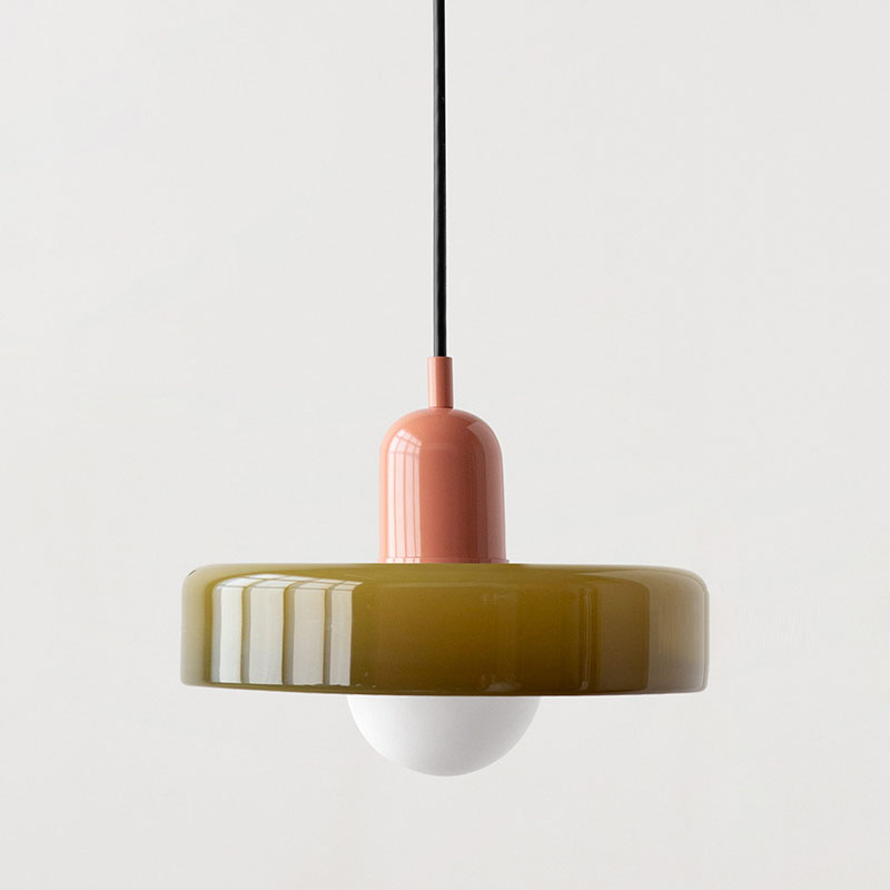 Modern glass pendant light dining room | Dimmable pendant lamp for living room