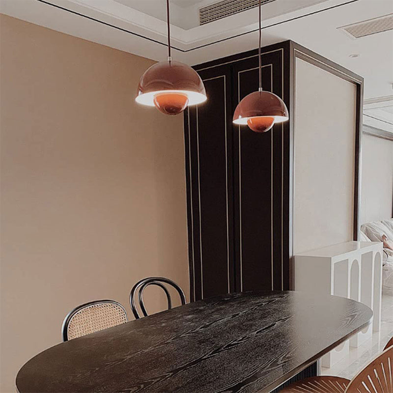Elegant LED pendant lamp in flowerpot design – Adjustable & modern for bedrooms & living spaces