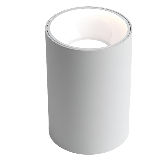 Minimalistische LED Deckenleuchte in Zylinderform – Moderne Aufbaulampe in Schwarz & Weiß für Flur, Küche & Wohnzimmer