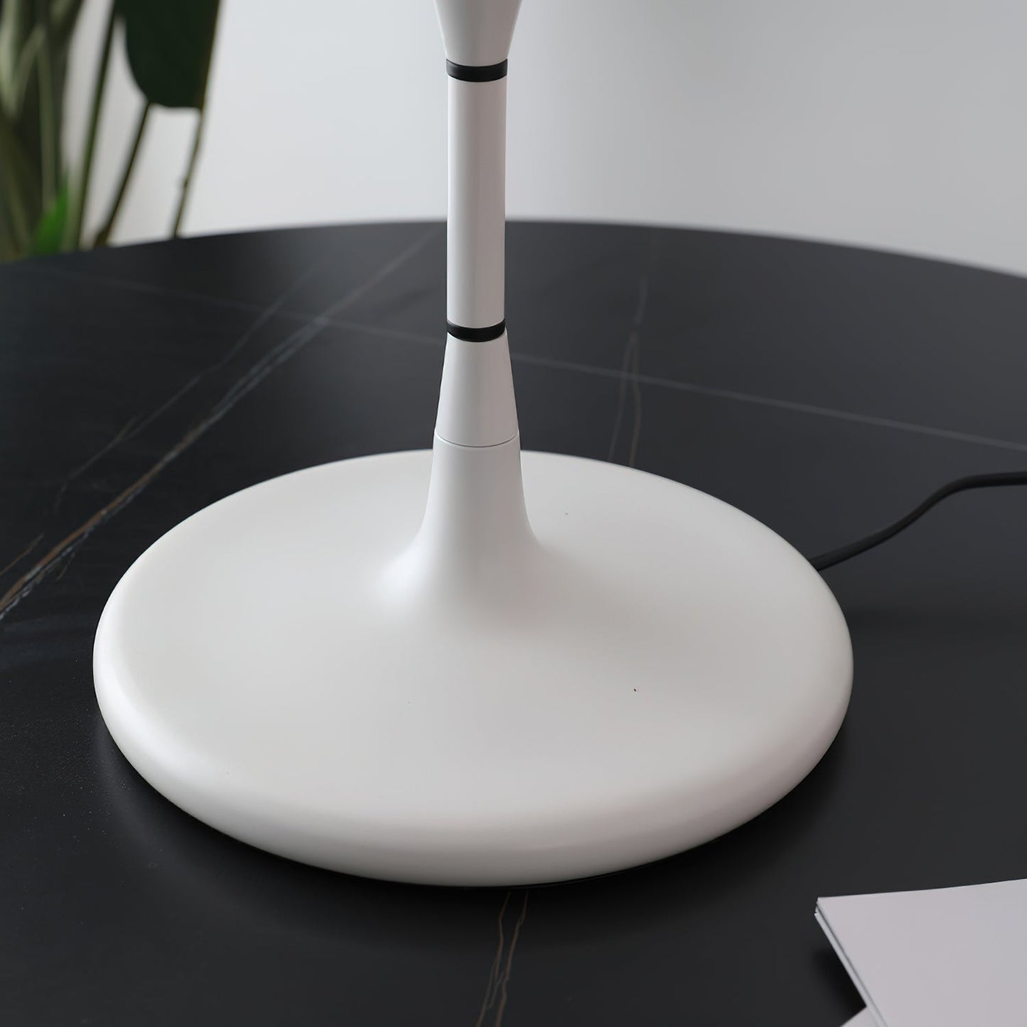 Modern designer table lamp for living room & bedroom – Dimmable LED light, mushroom shape, ambient lighting, minimalist retro style