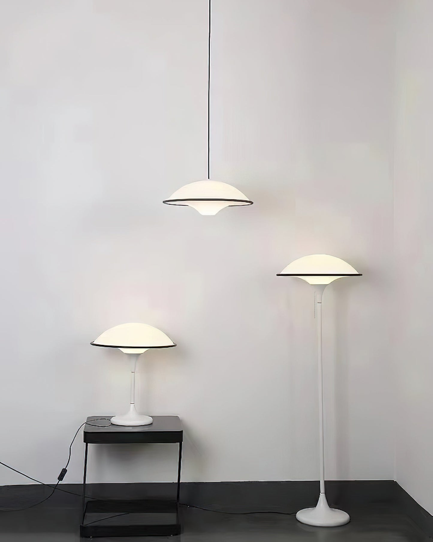 Modern designer table lamp for living room & bedroom – Dimmable LED light, mushroom shape, ambient lighting, minimalist retro style