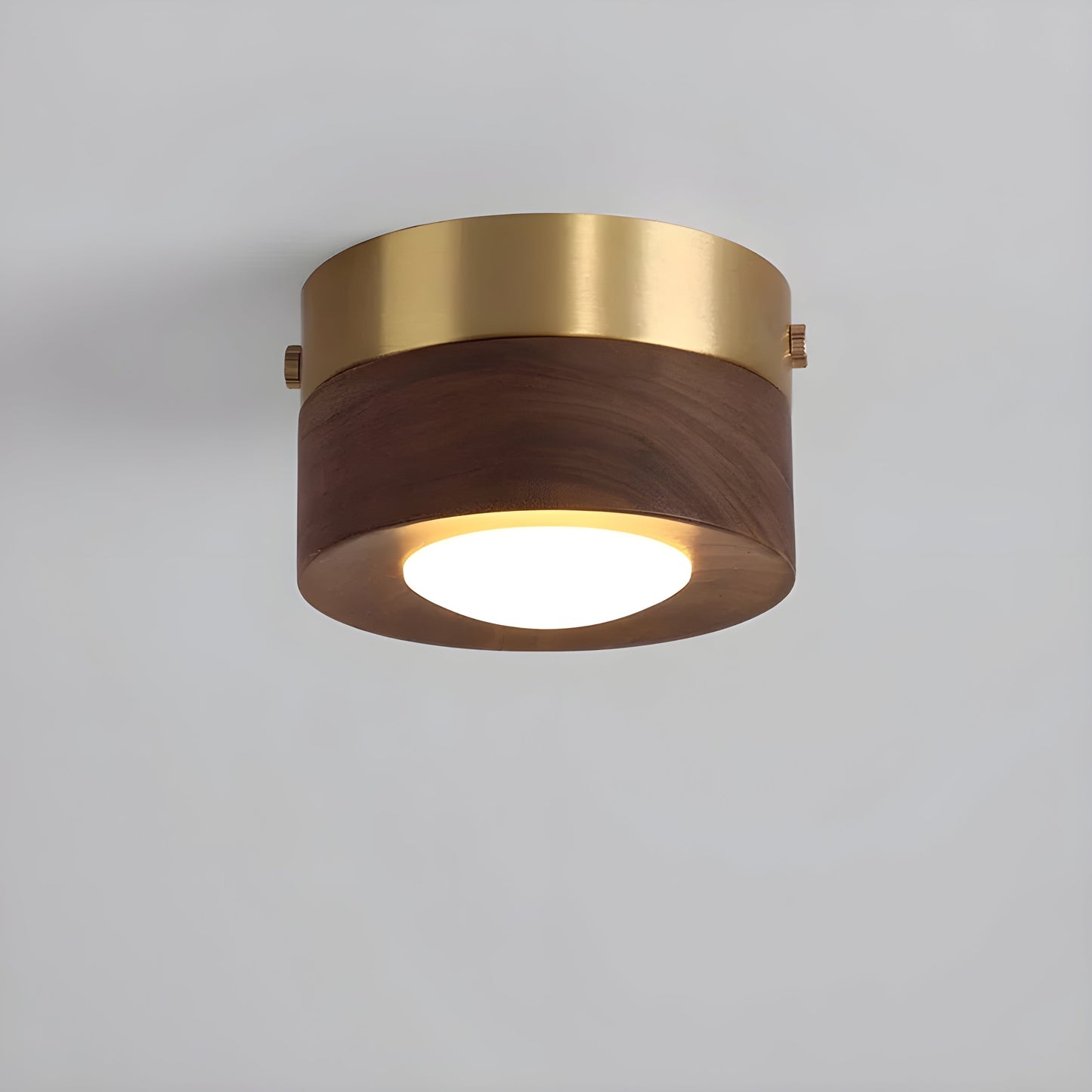WalnutLume Light – Moderne LED-Deckenleuchte aus Walnussholz