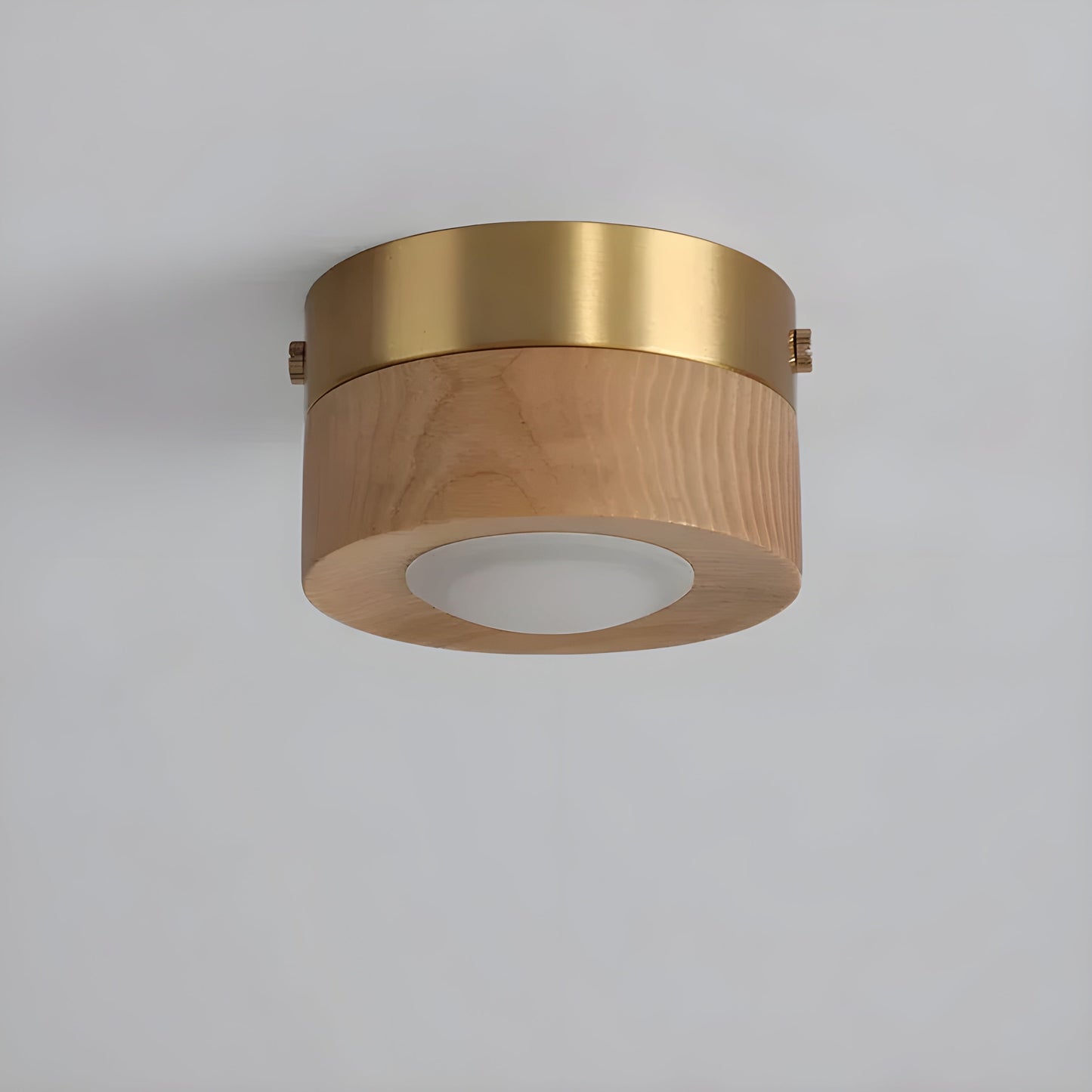 WalnutLume Light – Moderne LED-Deckenleuchte aus Walnussholz