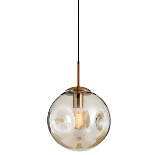 Moderne Glas Pendelleuchte im Blasendesign – Elegante Hängeleuchte mit Vintage Touch für Wohnzimmer, Esszimmer & Küche