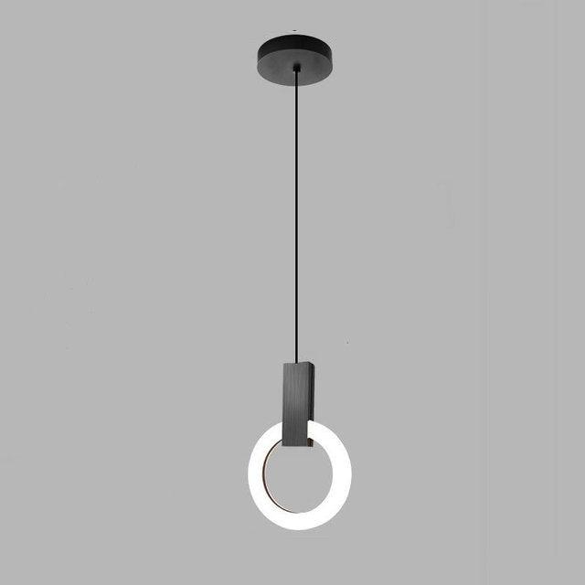 Moderne LED Ring Pendelleuchte – Goldene Hängelampe im minimalistischen Design für Esszimmer & Wohnzimmer