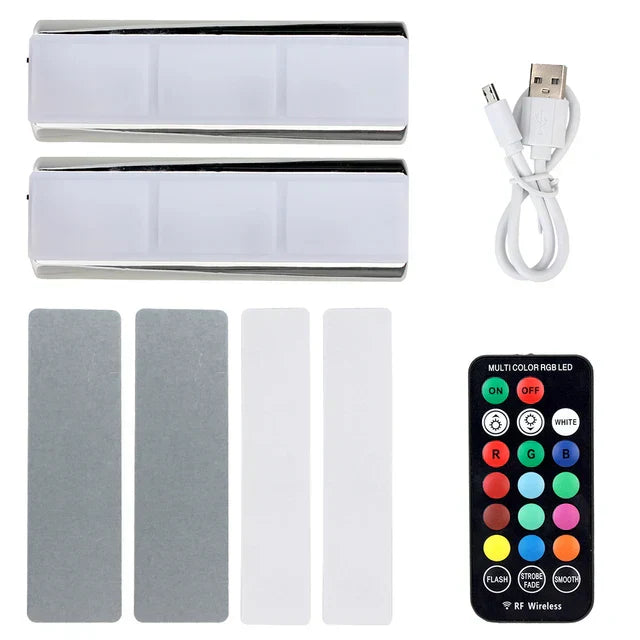 Kabellose RGB‑Ambient‑Beleuchtung fürs Auto mit Fernbedienung & 120 Std. Laufzeit