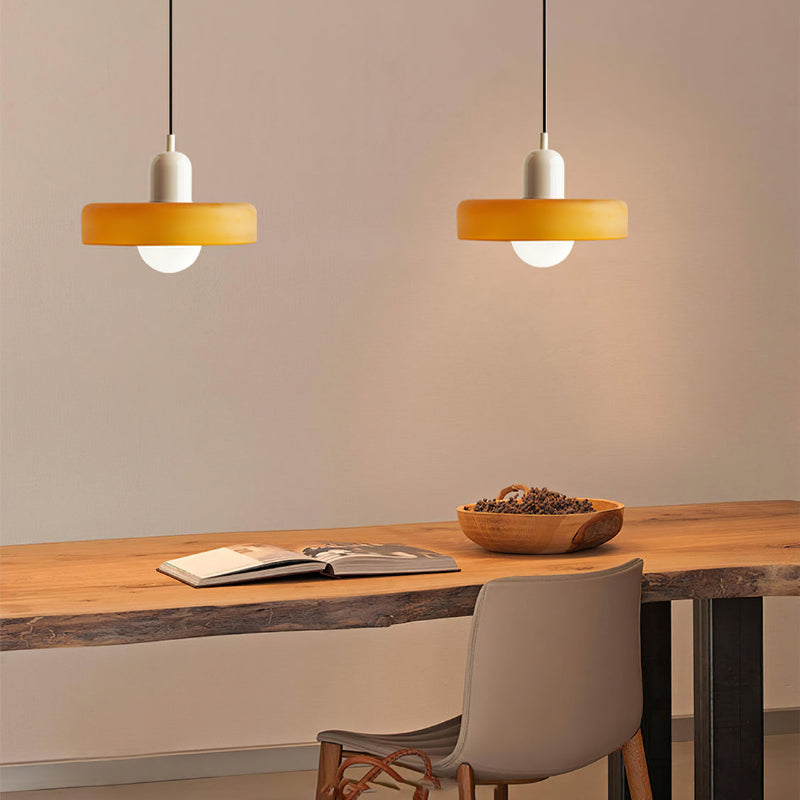 Modern glass pendant light dining room | Dimmable pendant lamp for living room