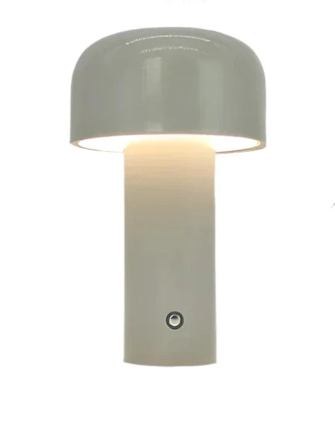 Wiederaufladbare LED Tischlampe – Moderne tragbare Pilzleuchte für Innenräume