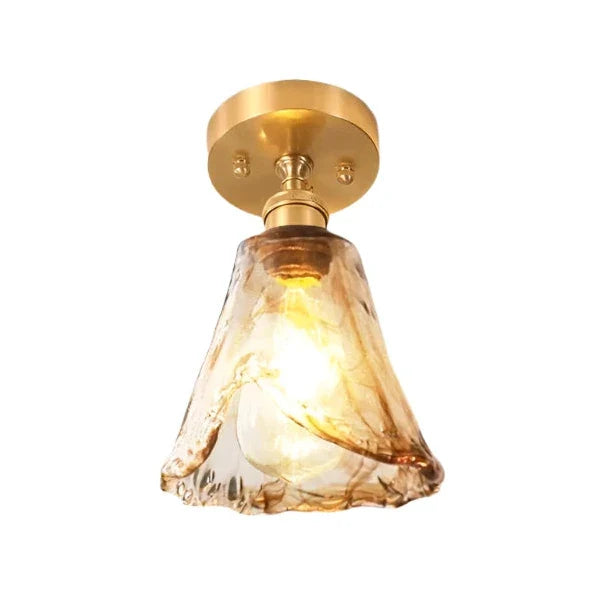 Nordic ceiling light with creative glass cup look – modern design for hallway and living room