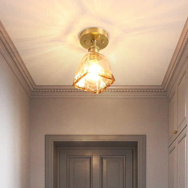 Nordic ceiling light with creative glass cup look – modern design for hallway and living room