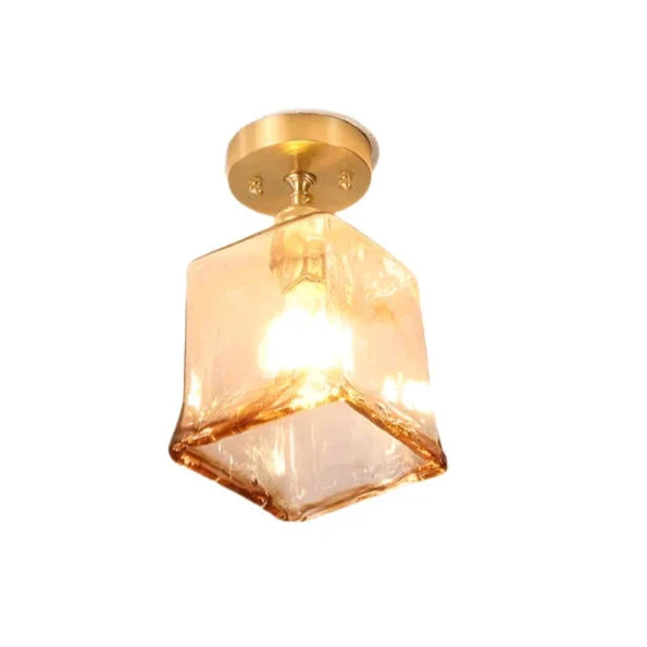 Nordic ceiling light with creative glass cup look – modern design for hallway and living room
