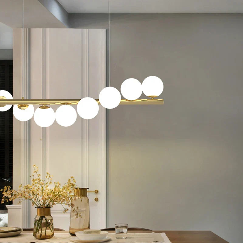 Modern pendant light made of glass – Contemporary ceiling lighting for dining room and living room