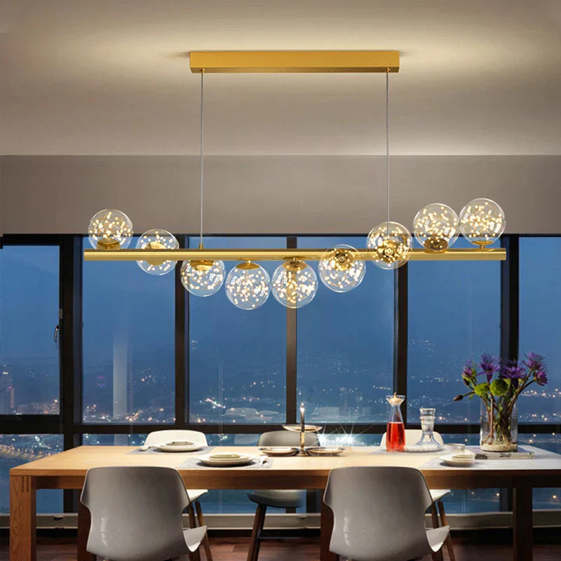 Modern pendant light made of glass – Contemporary ceiling lighting for dining room and living room