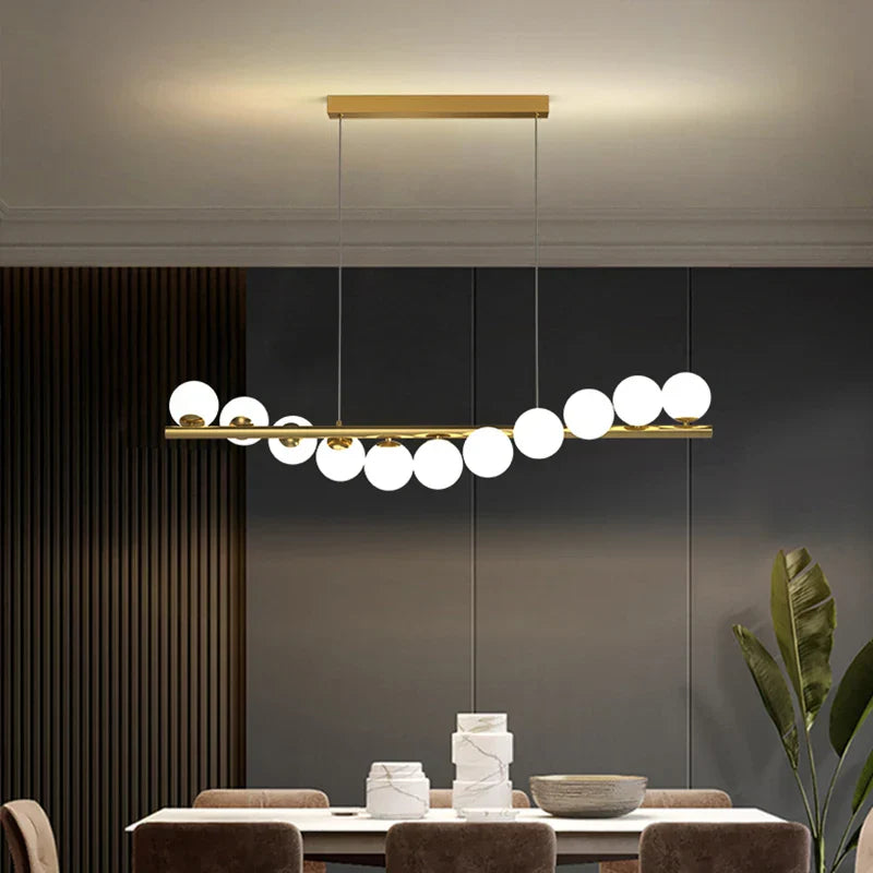 Modern pendant light made of glass – Contemporary ceiling lighting for dining room and living room