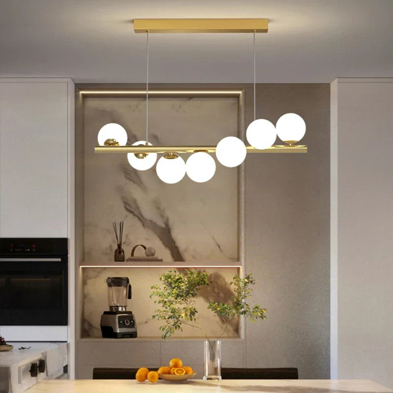 Modern pendant light made of glass – Contemporary ceiling lighting for dining room and living room