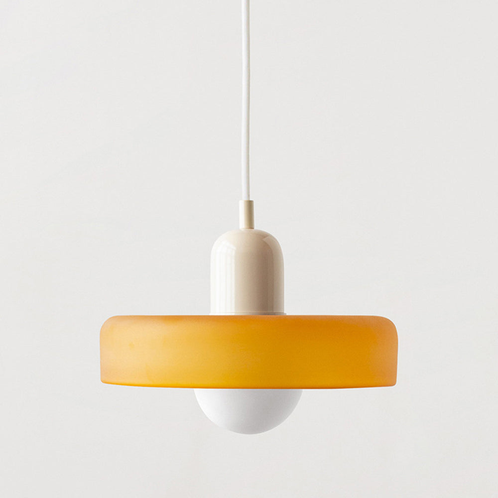 Modern glass pendant light dining room | Dimmable pendant lamp for living room