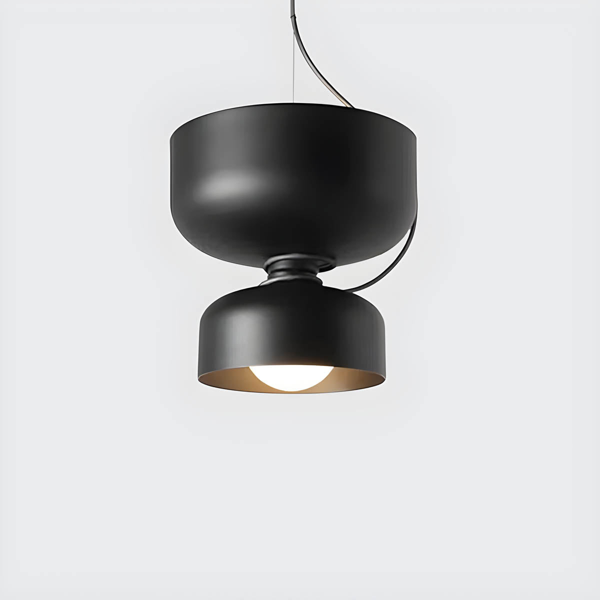 Skandinavische Pendelleuchte im Industrial-Design – Minimalistische Hängelampe aus Metall für Küche, Esszimmer & Wohnzimmer