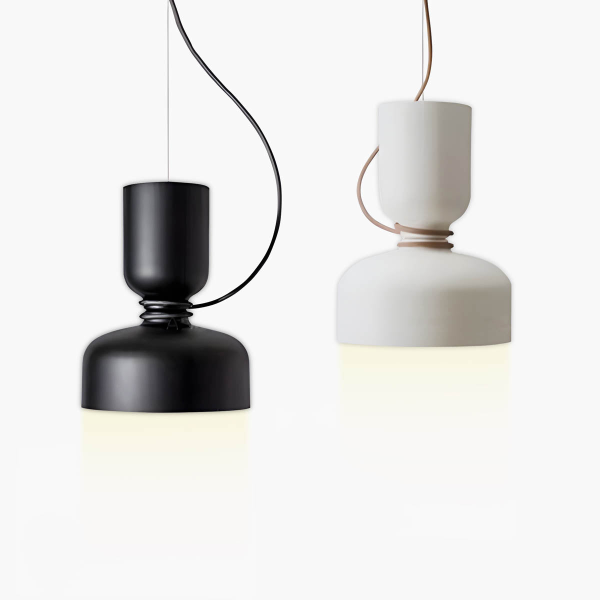 Skandinavische Pendelleuchte im Industrial-Design – Minimalistische Hängelampe aus Metall für Küche, Esszimmer & Wohnzimmer