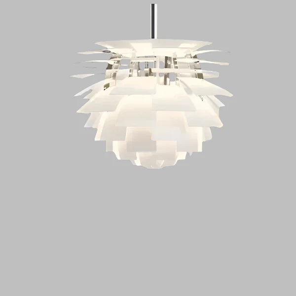 Design-Pendelleuchte “Artichoke Style” – Goldene Hängelampe im skandinavischen Look für Wohnzimmer, Esszimmer & Loft