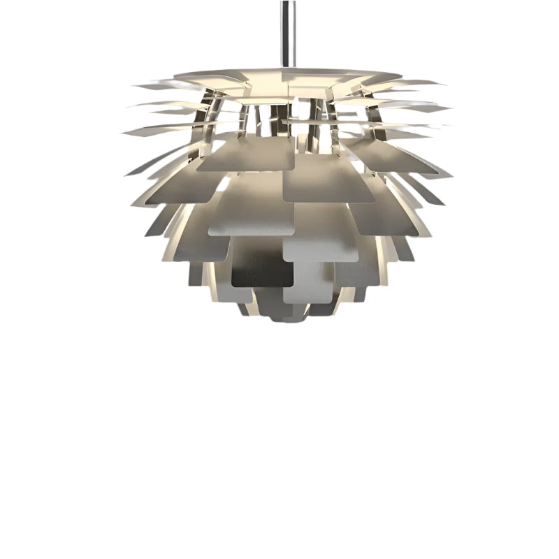 Design-Pendelleuchte “Artichoke Style” – Goldene Hängelampe im skandinavischen Look für Wohnzimmer, Esszimmer & Loft