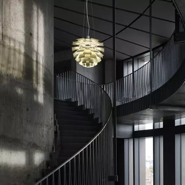 Design-Pendelleuchte “Artichoke Style” – Goldene Hängelampe im skandinavischen Look für Wohnzimmer, Esszimmer & Loft