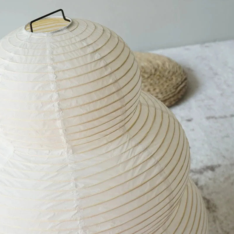 Verstellbare Tischlampe aus Reispapier, Japanische Papierleuchte für Büro & Wohnzimmer