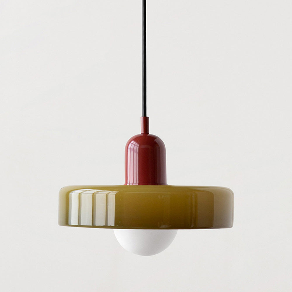 Modern glass pendant light dining room | Dimmable pendant lamp for living room