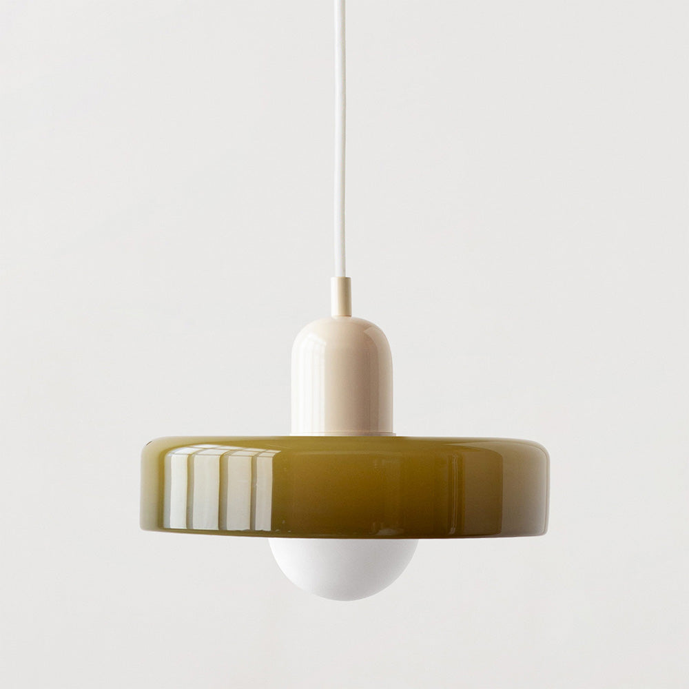 Modern glass pendant light dining room | Dimmable pendant lamp for living room