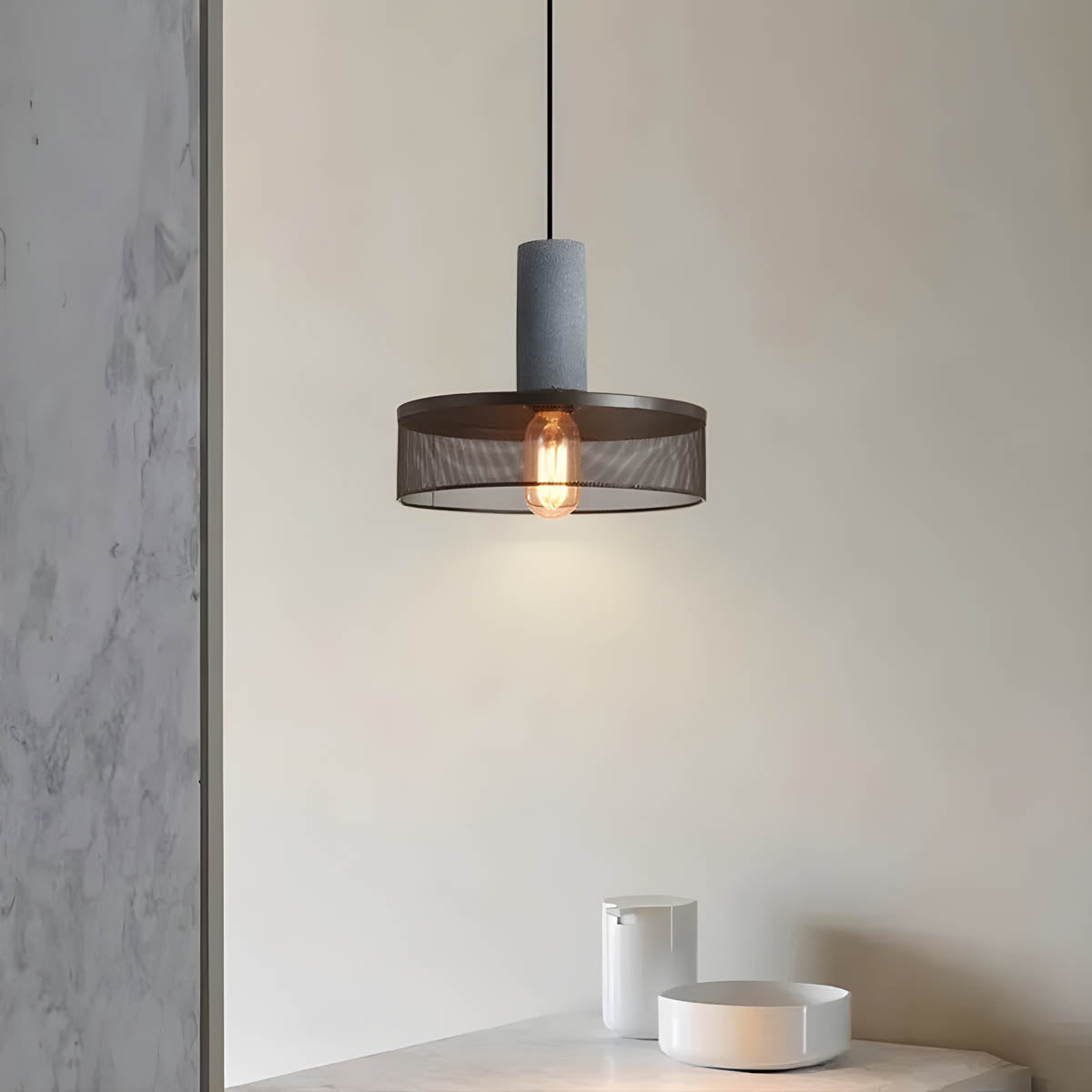 Industrielle Pendelleuchten im 3er-Set – Modernes Retro-Design mit Metallgitter für Wohnzimmer, Esszimmer & Loft-Stil