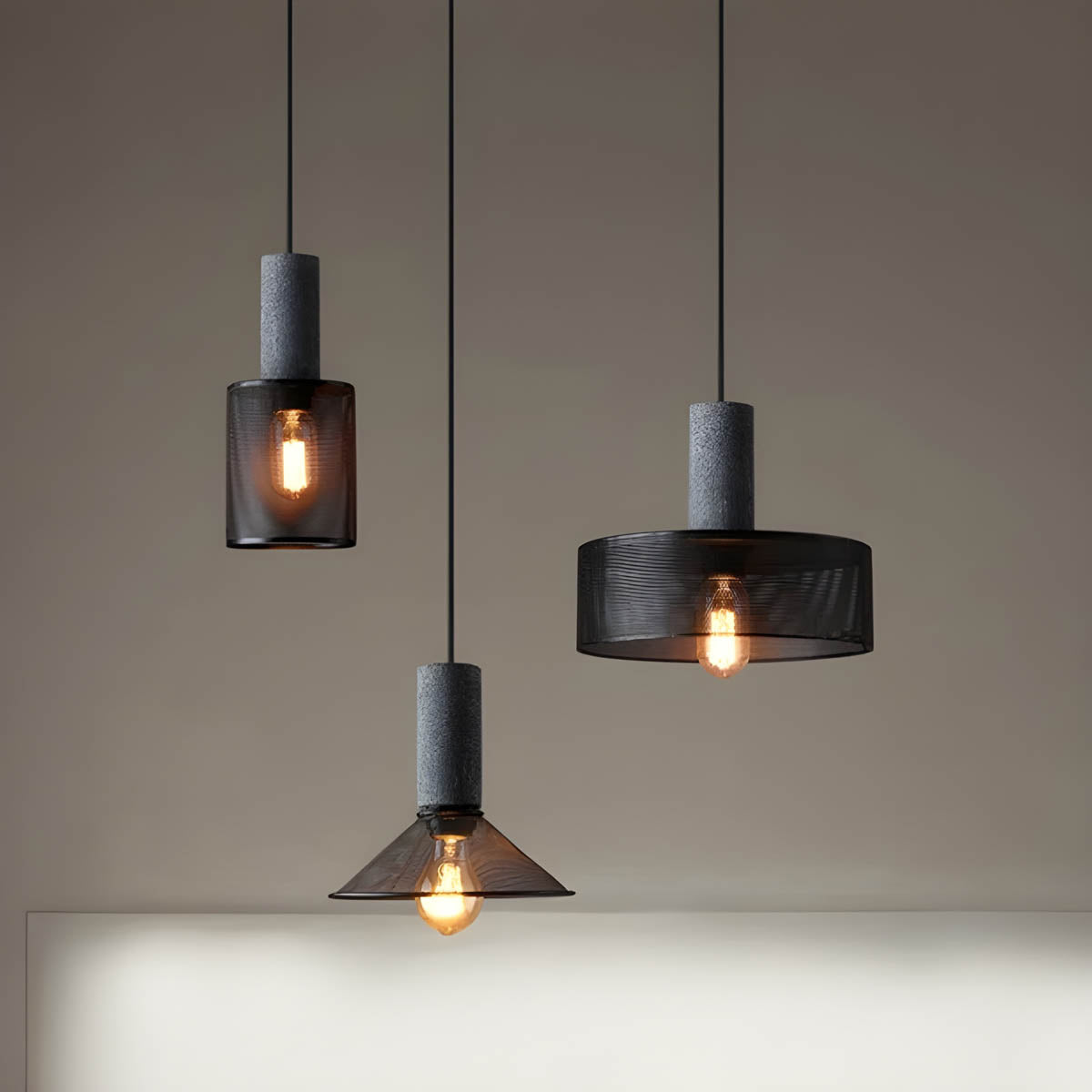Industrielle Pendelleuchten im 3er-Set – Modernes Retro-Design mit Metallgitter für Wohnzimmer, Esszimmer & Loft-Stil