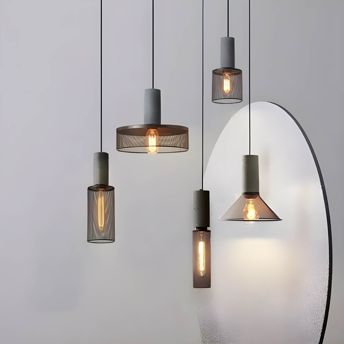 Industrielle Pendelleuchten im 3er-Set – Modernes Retro-Design mit Metallgitter für Wohnzimmer, Esszimmer & Loft-Stil