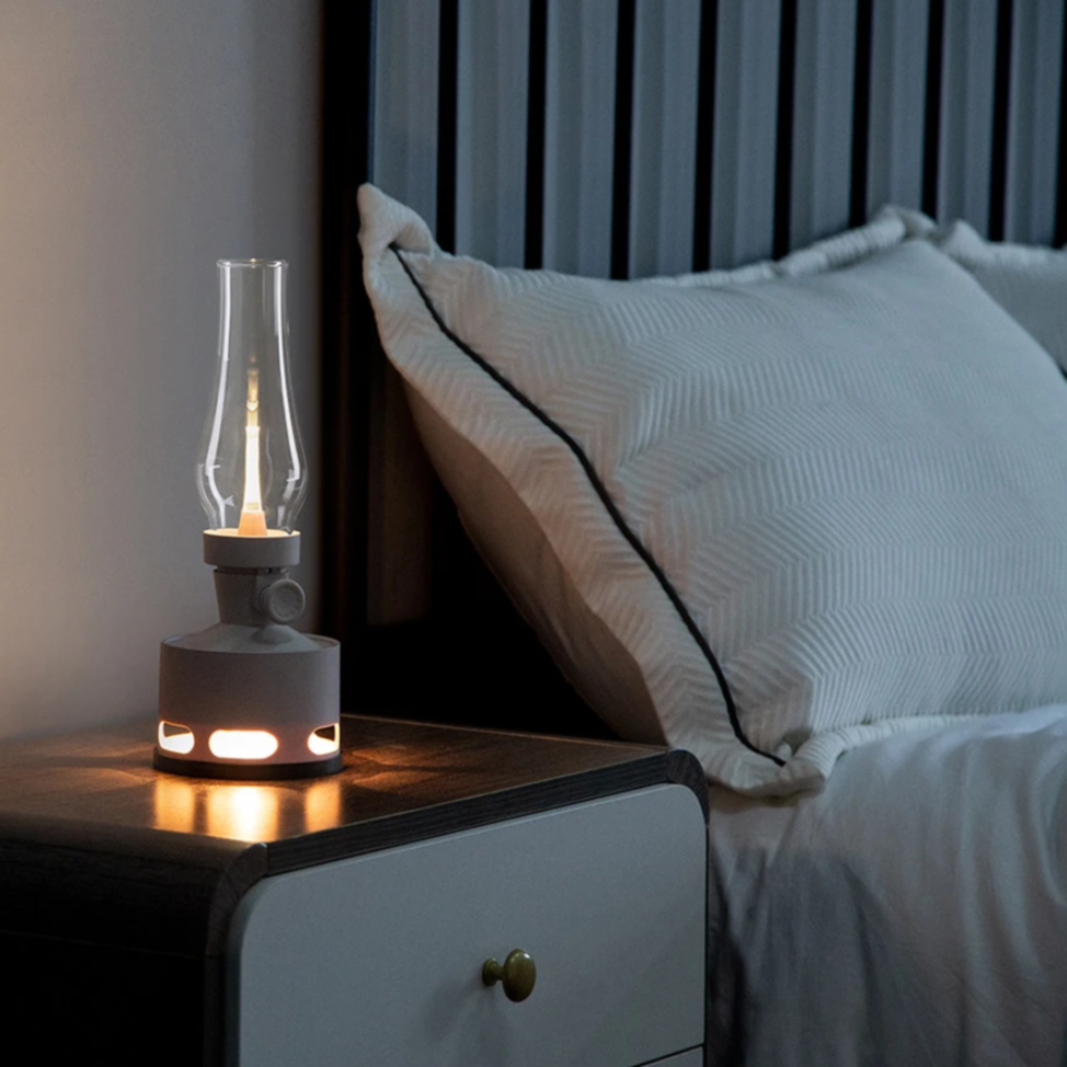 Vintage LED Lantern – Nostalgic Storm Lamp with Flame Effect & USB-C Battery, 4000mAh, Dimmable