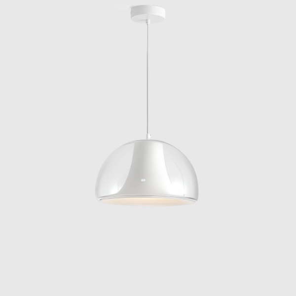 Moderne Pendelleuchte mit Doppelglas-Schirm – Minimalistische Hängeleuchte für Esszimmer, Küche & Wohnzimmer im skandinavischen Stil