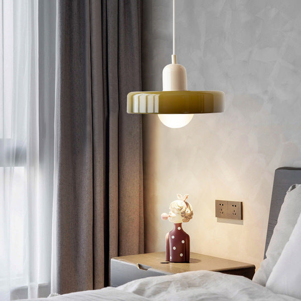 Modern glass pendant light dining room | Dimmable pendant lamp for living room